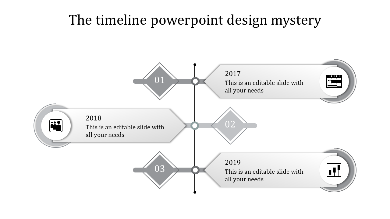 Simple PowerPoint Timeline Template Presentation Design